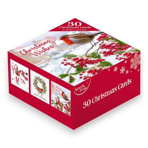 Picture of CHRISTMAS BOXED CARDS 6 DESIGNS - 30 PACK